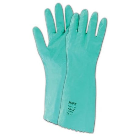 Stansolv AK22 Embossed Finish Nitrile Gloves, 12PK